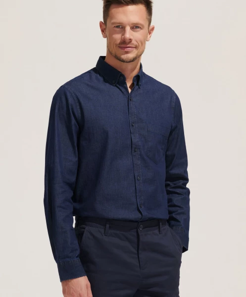 Chemise en denim Sol's BARRY MEN personnalisable