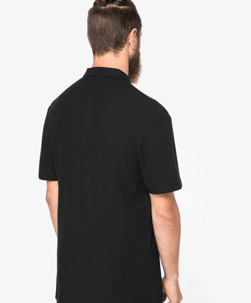 Polo écoresponsable maille gaufrée homme