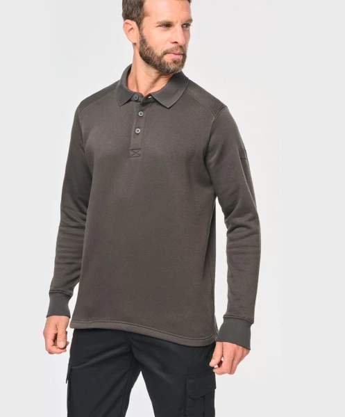 Sweat-shirt col polo homme