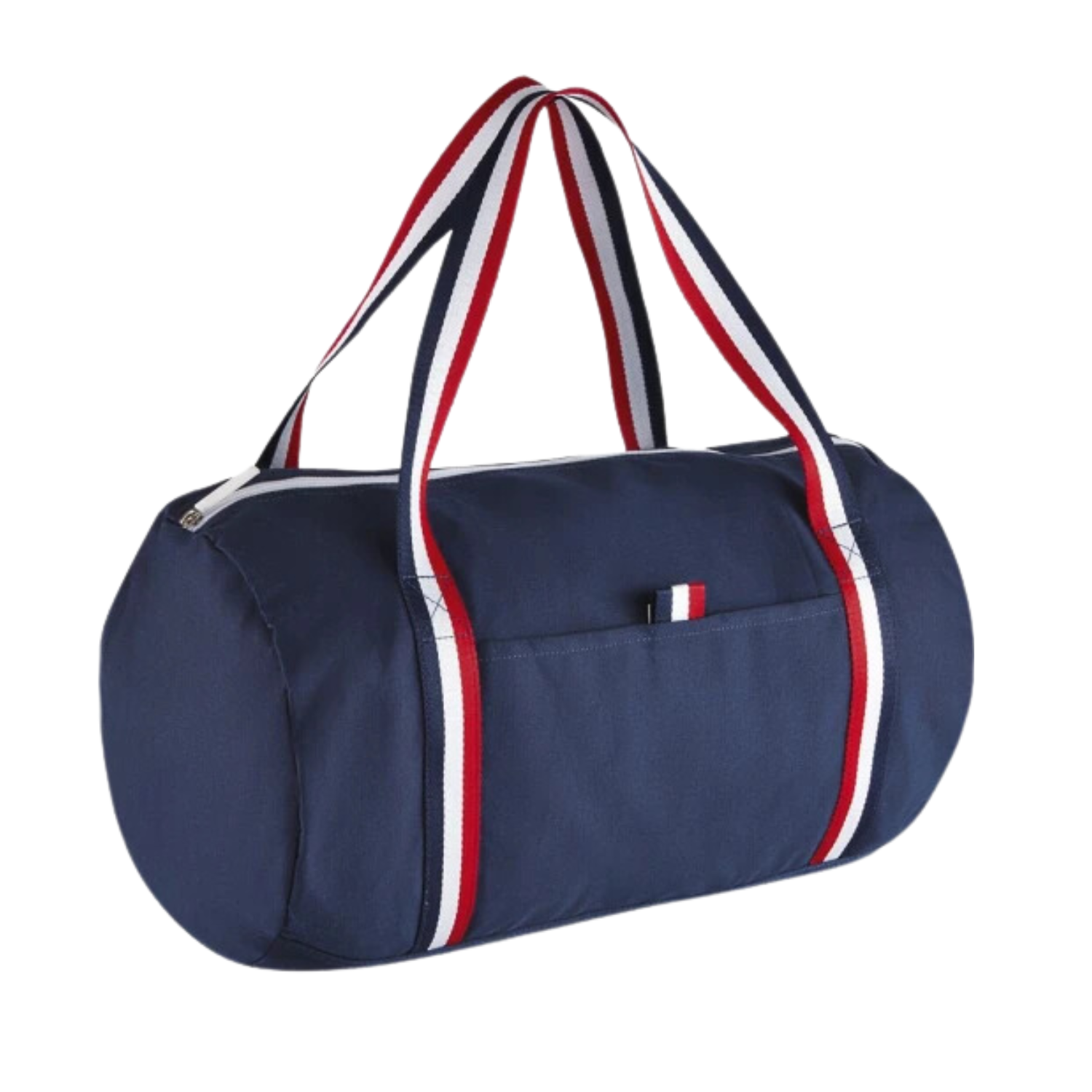 Sac de sport bleu marine bandoulière tricolore